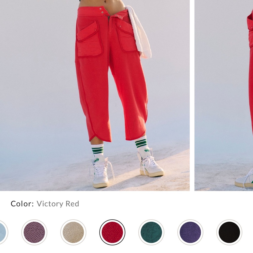 Free People Movement Timko Pants in Victory Red size Small